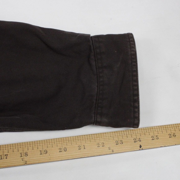 Vtg Carhartt Button Up Chore Jacket Blanket Lined 4 Pocket Union Brown Size 3XL - Picture 7 of 15